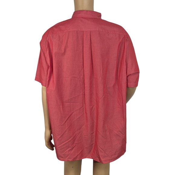 Roundtree & Yorke Men's Heritage Intense Red Collect Shirt Size XXl Cotton  (57) - Picture 3 of 10